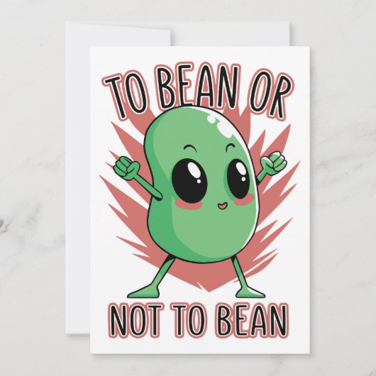 To bean or not to bean kaart (Voorkant)