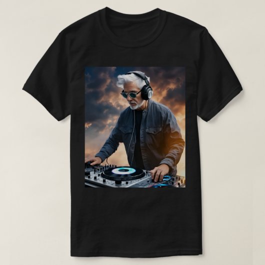 To create a DJ T-shirt with a print title, here ar (Design devant)