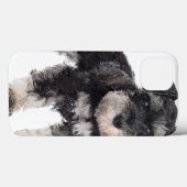To Cute Puppy Miniature Schnauzer Dog Case-Mate iPhone Case (Achterkant (horizontaal))