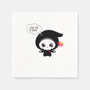 To Death beroemd gemaakt door Funny Valentijnsdag Servet