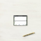 To-Do AM/PM Post-it Note - Dark Whimsical Design (Sur un bureau)