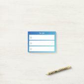 TO-DO Checklist Sticky Notes – 3 Line Task Pad (Op bureau)