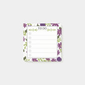 To-do lijst Sticky Notes – Paarse tuin (Voorkant)