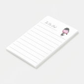 To Do List Baby Bird Pink Robin Post-it® notes (Schuin)