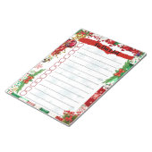To Do List Checklist Kerstthema Notitieblok (Schuin)