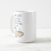 To-Do List Funny Coffee Lover Mug (Devant gauche)