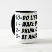 " To Do List " Mug (Devant gauche)