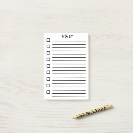 To Do List Sticky Notes Wit (Op bureau)