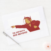 To infinity and bey rechthoekige sticker (Envelop)