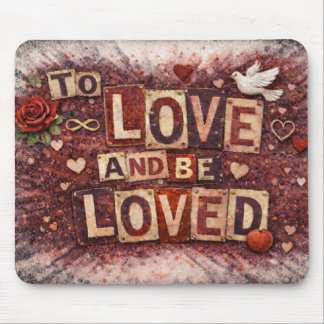 To Love and Be Loved Inspirational Mouse Pad Muismat