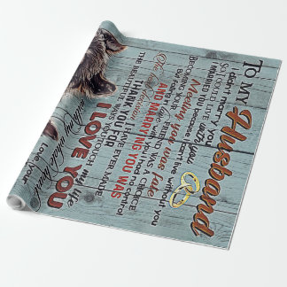 To My Husband Design, New Home Gift Cadeaupapier