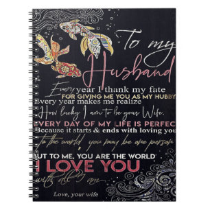 To My Husband Design, New Home Gift Notitieboek