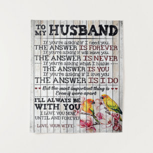 To My Husband Design, New Home Gift Wandkleed