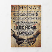 To my husband gift | Special letter to husband Drieluik Aankondiging (Cover)