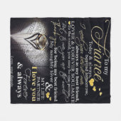 To My Husband | Love Quotes To Husband| Fleece Deken (Voorkant (Horizontaal))