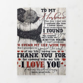 To My Husband Present | Cute Quotes Gift | Drieluik Aankondiging (Cover)