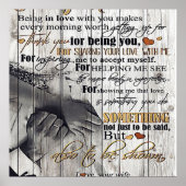 To my Husband |To My Husband Letter | Cute Present Poster (Voorkant)