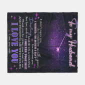 To My Love My Husband | Cute Quotes Gift | Fleece Deken (Voorkant (Horizontaal))