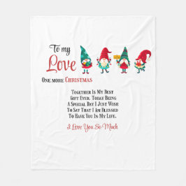 To my Love Nog één kerst samen Fleece Deken