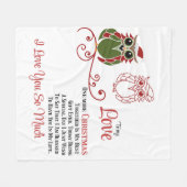 To my Love Nog één kerst samen Fleece Deken (Voorkant (Horizontaal))