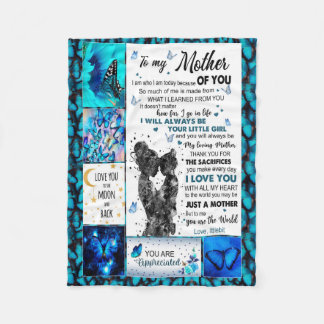 to my mom blanket from Son,mothers blanket Fleece Deken