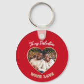 To My Valentine Personalized Picture & Message Sleutelhanger (Voorkant)