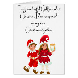 To my Wonderful Girlfriend at Christmas card