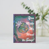 "...to Sing; ...to Shine" Dank U Moedig Kaart aan (Staand voorkant)