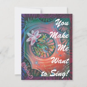 "...to Sing; ...to Shine" Dank U Moedig Kaart aan