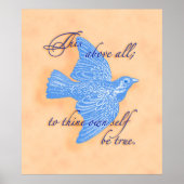 To Thine Own Self Be True  Poster Print (Devant)