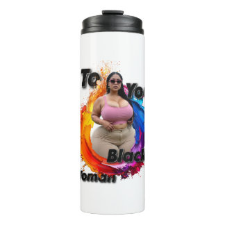 To You Black Woman Thermosbeker