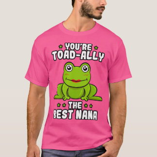 Toad-Ally De Beste Nana Kikker Liefhebber Toad Gro T-shirt