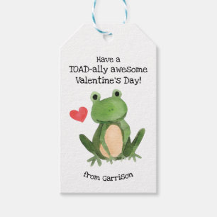 Toad-ally Geweldige Valentijnsdag Labels Cadeaulabel