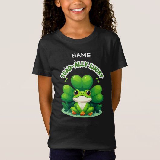  Toad-Ally Lucky St Patrick's Day Frog T-shirt  (Devant)
