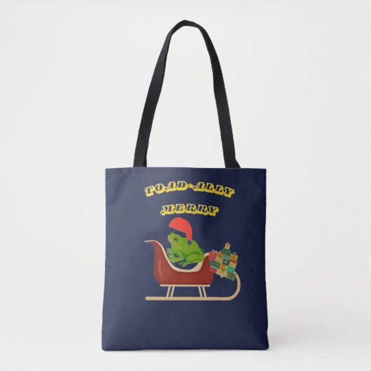 Toad-ally Merry Frog Christmas Tee Draagtas (Voorkant)