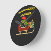 Toad-ally Merry Frog Christmas Tee Ronde Klok (Hoek)