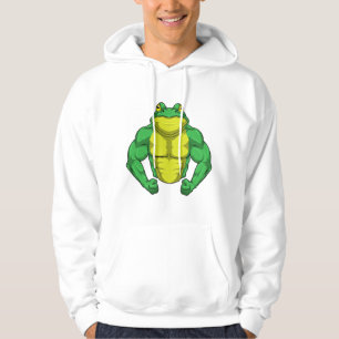 Toad als Bodybuilder met grote spieren Hoodie