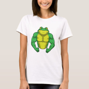 Toad als Bodybuilder met grote spieren T-shirt
