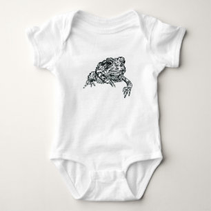 Toad bodysuit pen en inktillustraties