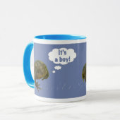 Toad C'est un garçon ! Nouveau bébé Mug (Devant gauche)