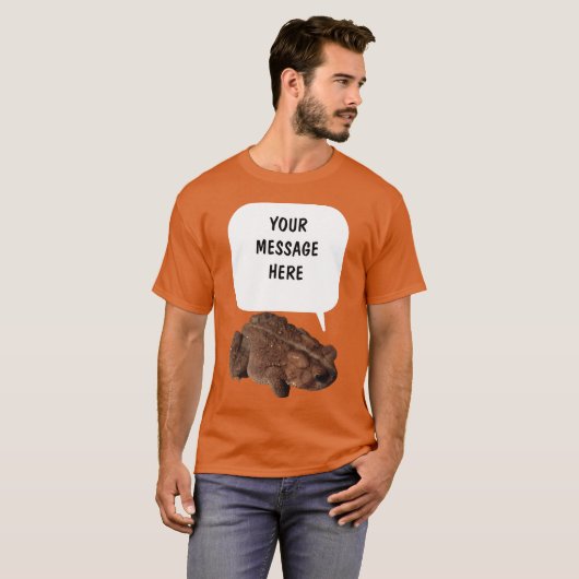 Toad Custom Message Toads Graphic T-shirt (Voorkant volledig)