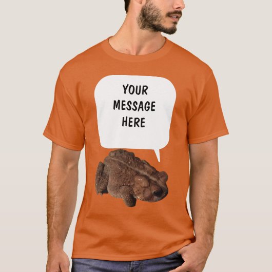 Toad Custom Message Toads Graphic T-shirt (Voorkant)