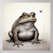 Toad en canne - Impression d'art (Devant)
