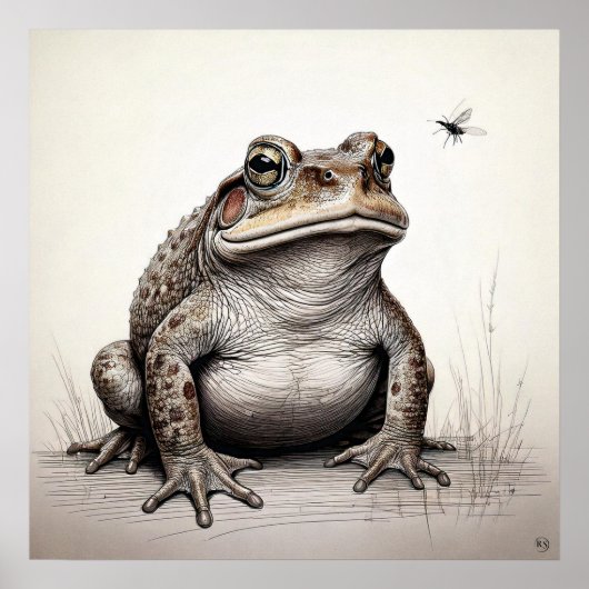 Toad en canne - Impression d'art (Devant)
