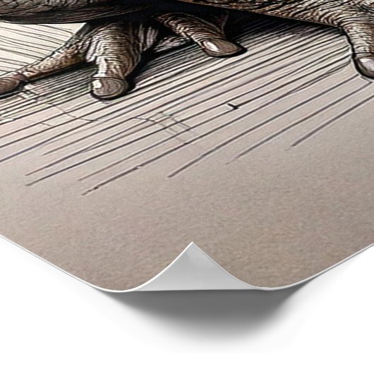 Toad en canne - Impression d'art (Coin)