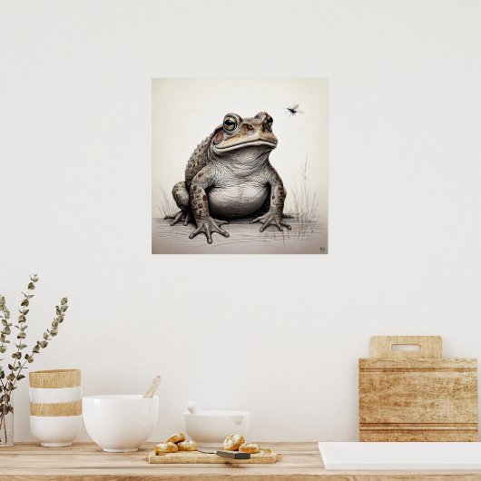 Toad en canne - Impression d'art (Cuisine)
