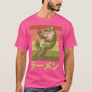 Toad Frog eet Ramen soep voor een kikker jager T-shirt