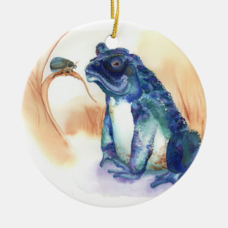Toad, kikker keramisch ornament