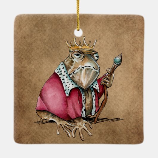 Toad King Keramisch Ornament (Achterkant)
