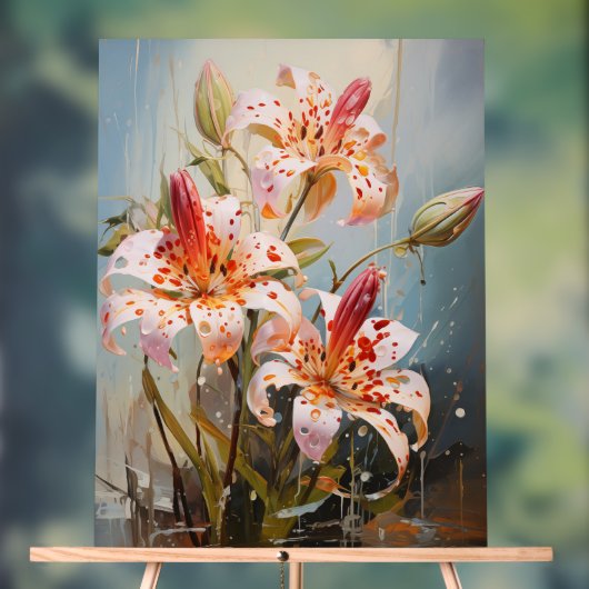 Toad Lily - Impasto Floral Acryl Bord (Neutraal)